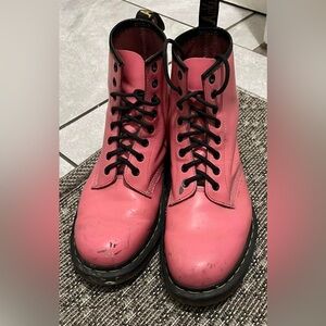 Pink Dr. Martens AirWait Boots Size 9